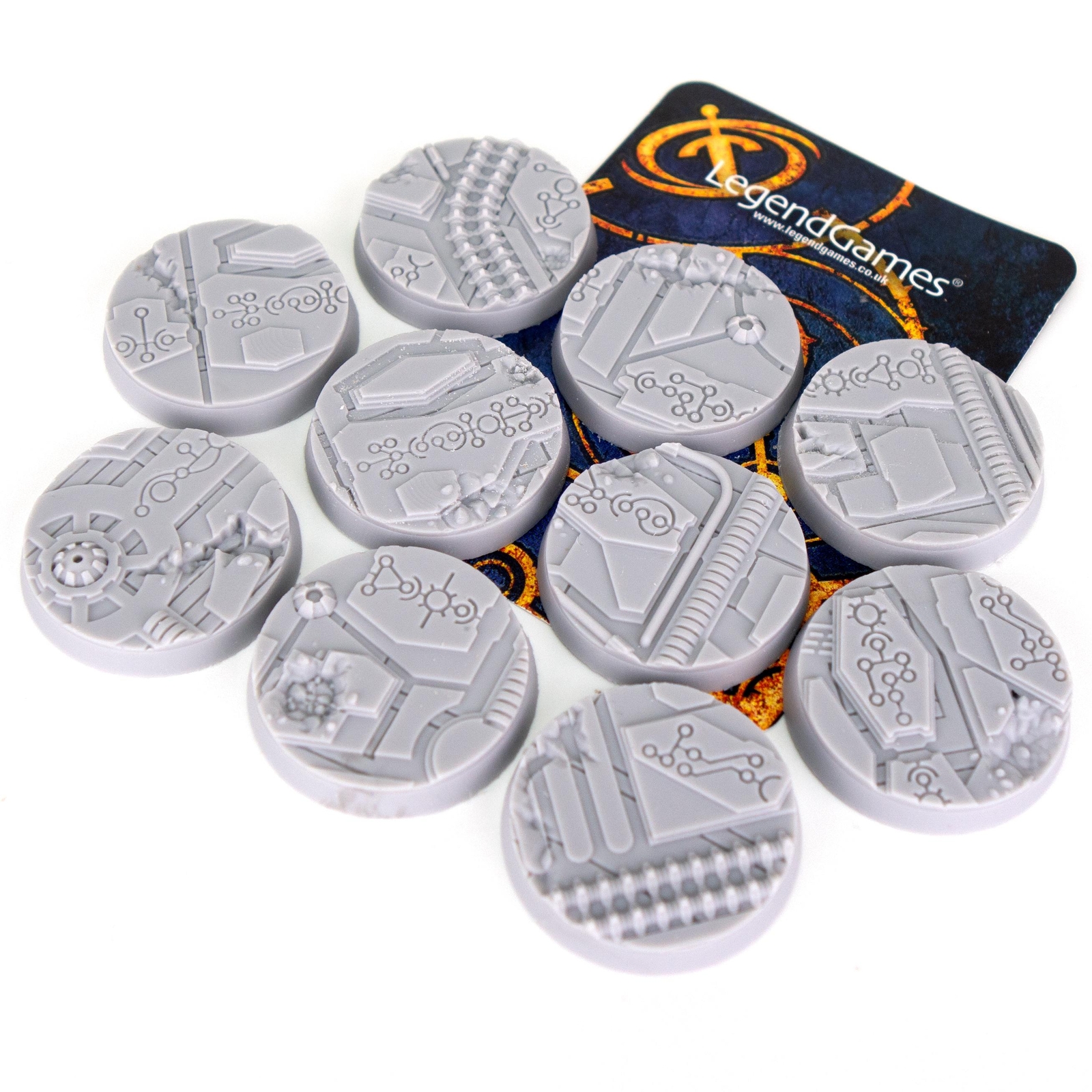 Wargaming Bases -  Necro Blasted - 32mm  - Warhammer and other TTRPG games