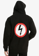 Marilyn Manson ANTICHRIST SUPERSTAR BOLT LOGO Zip Up Hoodie Sweatshirt NEW