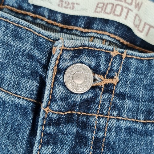 Levis 525 Womens Bootcut Jeans Blue W32 L31 Nouveau Low 12 M - Picture 4 of 14