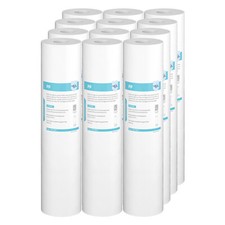 12 Pack 1 Micron 20"x4.5" Big Blue Sediment Water Filter Whole House Replacement