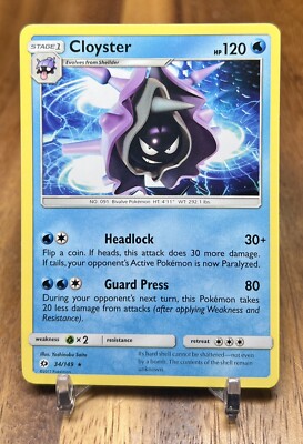 cloyster pokemon card Vintage Uncommon - Set/4 Cloyster Fossil Non-Holo Pokemon Cards 32/62