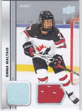 2023 UD TEAM CANADA WOMEN..EMMA MALTAIS..JERSEY..CARD # 58..FREE COMBINED SHIP