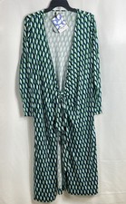 NWT Diane von Furstenberg for Target Women's Wrap Dress Green Geometric Sz M