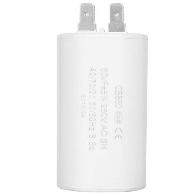 250V CBB60 Run Capacitor,60UF 50 / 60Hz Cylinder Run Capacitor,Heat Resisting...