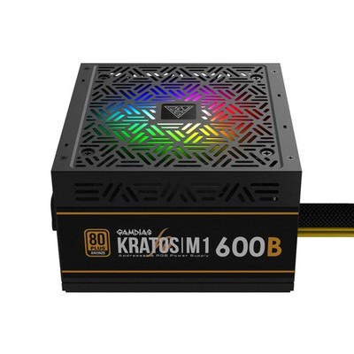 GAMDIAS 600W Bronze PSU, RGB Gaming PC Power Supplies 80