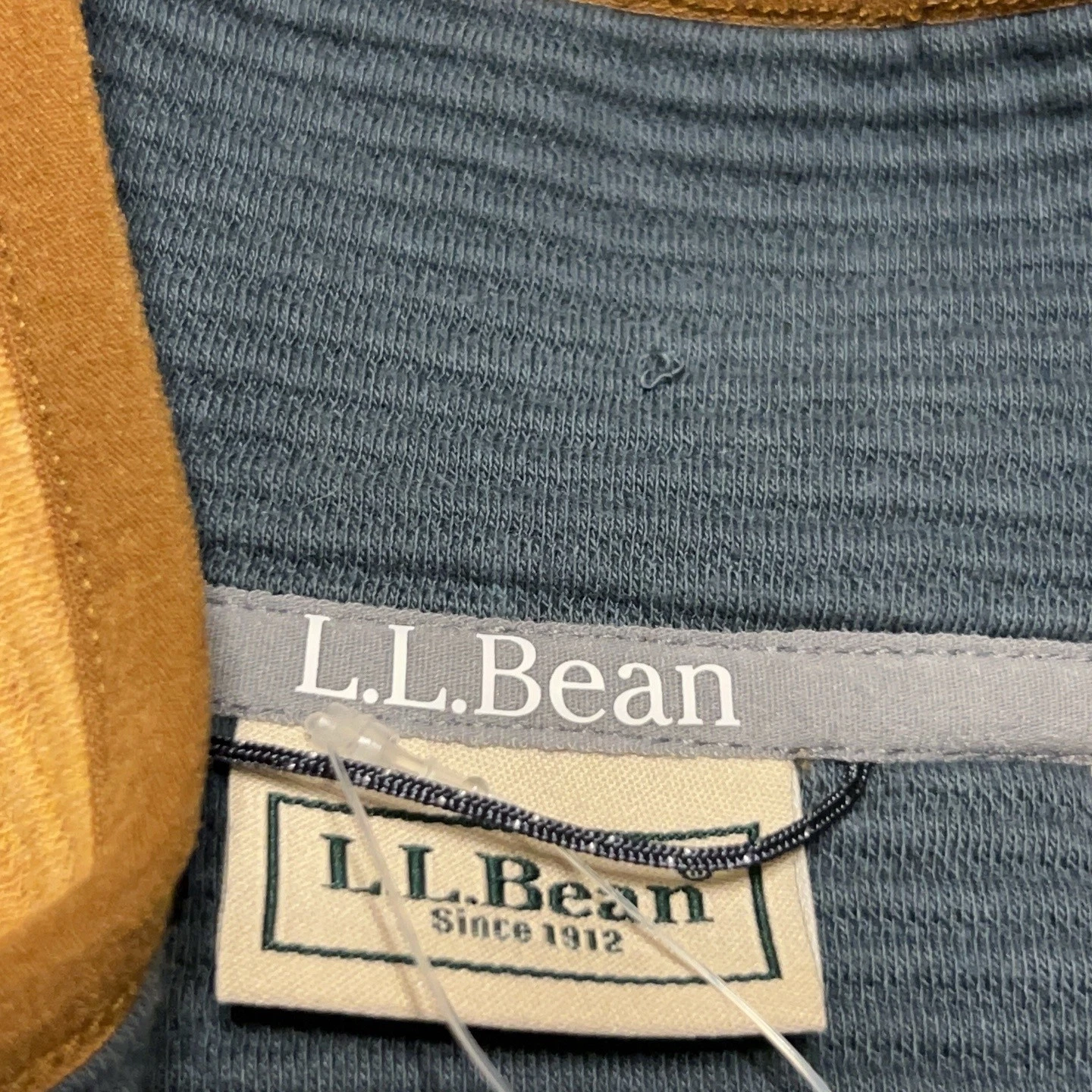 LL Bean Vest Mens XL Barley Heather Lakewashed Double Knit Full Zip NEW $69.95 image 8
