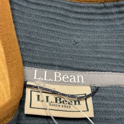LL Bean Vest Mens XL Barley Heather Lakewashed Double Knit Full Zip NEW $69.95 image 8