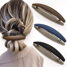 Large Hair Barrette Matte 4 Inch No Slip Not Easy to Break French Hair Clips ...