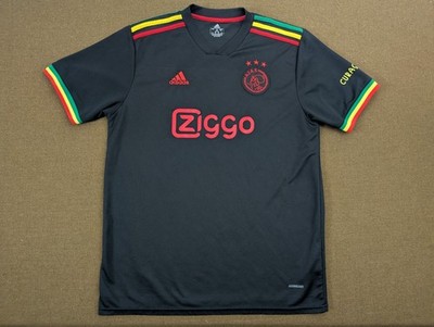 Ajax Amsterdam Jersey Mens 3XL Football Adidas Ziggo Third Kit Rasta Fit Like XL