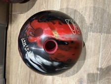 Brunswick Z Zone Bowling Ball red black grey marble swirl 14 pounds made in USA
