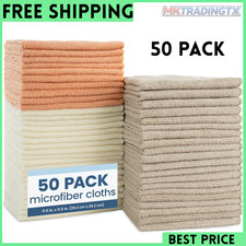 Microfiber Cleaning Cloth Set Of 50 Towel Rag Car Polishing Detailing No-scratch Microfiber Cleaning Cloth Set Of 50 Towel Rag Car Polishing Detailing No-scratch