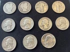 Mixed Lot of 11 SILVER quarters 1896 1914 Barber 28-30 Standing Liberty 35-64 GW