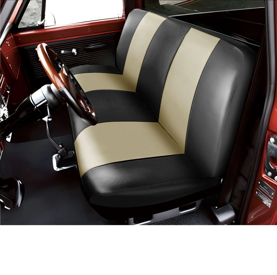 PU Leather Truck Bench Seat Cover For Dodge W150 W250 Full Size Pickup Foto 3 de 4