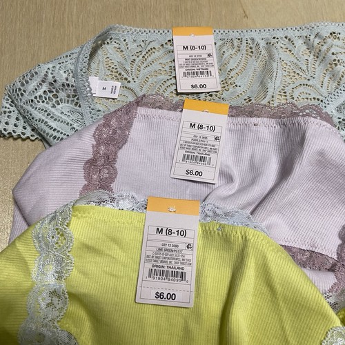Auden Women's Size Medium Soft Breathable Stretchy Floral Hipster Panties 3 Pack - Photo 7/9