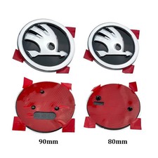 Pcs 80mm/90mm Skoda Emblem Badge for Fabia Octavia RS Superb Rapid Yeti