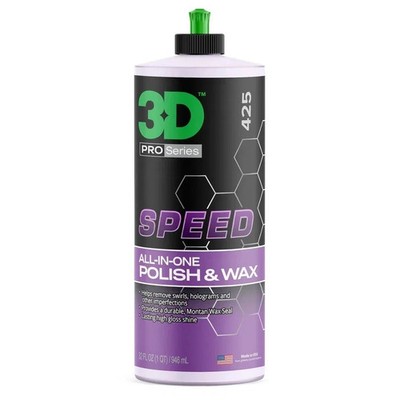 3D HD SPEED All-In-One Scratch Remover Polish and Sealant 32oz