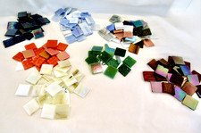 Glass Tiles for Mosaics - Large Squares - Seven Beautiful Colors