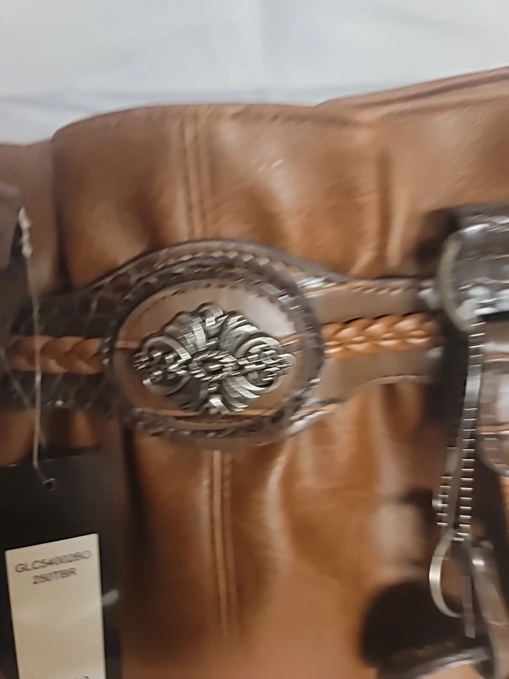 Bolso de mano Bueno Collection cuero sintético marrón. Nuevo con etiquetas. Nunca usado Foto 2 de 4