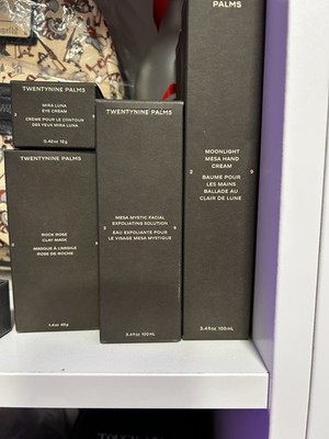 TWENTYNINE PALMS Skin Care Set - Eye Cream, Clay Mask, Exfoliating Solution, Ha 