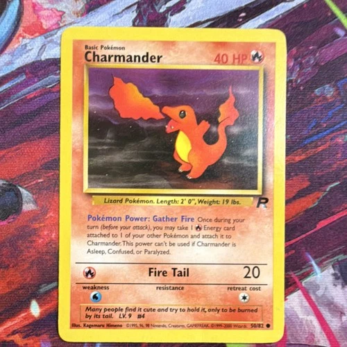 New ListingPokémon Charmander Team Rocket Common Regular Basic 40 HP 50/82 English