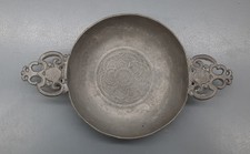 Zinn Ohrenschale * Branntweinschale * 1780 - 1820