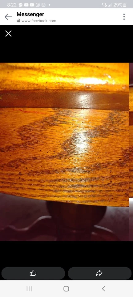 Antigua mesa de comedor victoriana de roble macizo. Pies de león talladas Foto 4 de 4