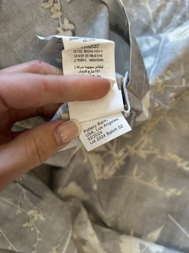 Pottery Barn Shadow Floral Percale KING Shams Set Of 2 NWOT OPEN BOX - Bild 6 von 6