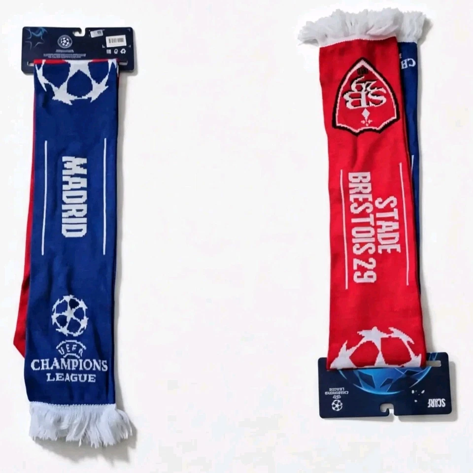 Écharpe officielle REAL MADRID V BREST - UEFA CHAMPIONS LEAGUE 2025 - Photo 2/2