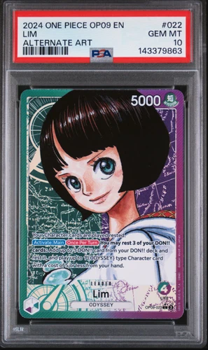 Lim (022) (Parallel) OP09-022 Emperors in the New World Foil PSA 10