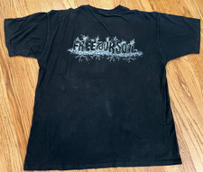 VTG 90s GAP Pocket Shirt "Free Your Soil" Black XL USA Made Single Stitch RARE