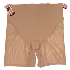 Shapermint Essentials Empower High Waisted Mesh Shaper Shorts Size 3X Latte NWT