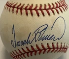 Frank Robinson HOF signed baseball fr Orlando Show Jan 94 Ball has brown spots.