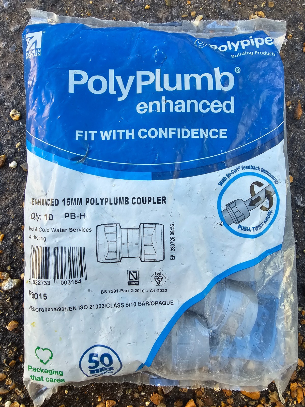 Polypipe Polyplumb Enchanced 15mm Couplers