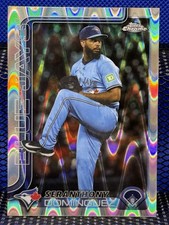 2025 Topps Chrome SERANTHONY DOMINGUEZ Toronto Blue Jays RayWave Refractor