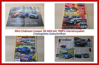 Mini Clubman Cooper SD All4 mit 190PS Literaturpaket - 2 komplette Zeitschriften