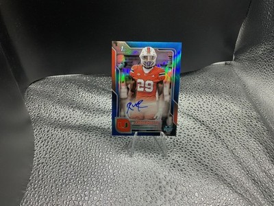 OJ Frederique Jr. 2025 Bowman University Chrome Auto Blue Refractor #/150