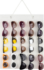 Sunglasses Storage Organizer, Wall Pocket Mounted by Sunglasses, Hanging Eyeglas