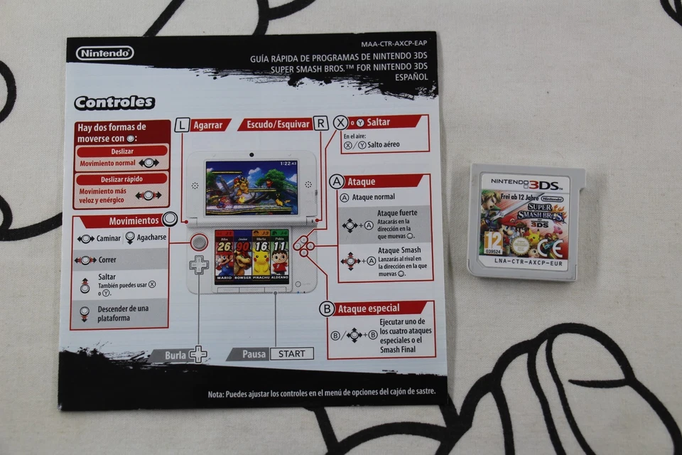 NINTENDO 3DS SUPER SMASH BROS FOR NINTENDO 3DS MUY BUEN ESTADO PAL ESPAÑA, foto 3 de 5