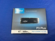 CT4000P3PSSD8 Crucial P3 Plus 4TB PCIe 4.0 NVMe 2280 M.2 SSD