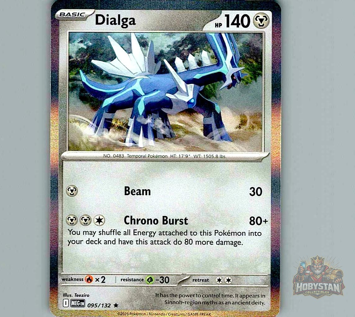 Dialga 095/132 Mega Evolution MEG Rare Holo Pokemon