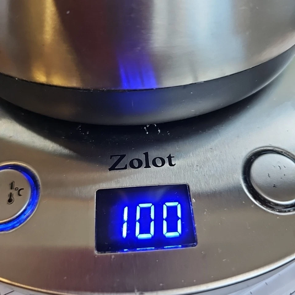 Zolot Electric Gooseneck Kettle Stainless Steel Finish Model SKY-001 WORKS 1689 - Image 2 of 4