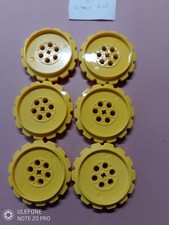 Verkaufe 6 Große gelbe Zahnräder von Lego Technik Sehr guter Zustand 6 Loch