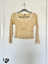 Yellow Lace Crop Top - Boot Barn Western Wear