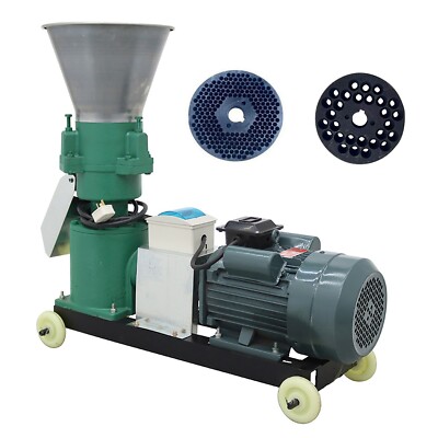 TECHTONGDA 4,12MM Feed Pellet Machine 200KG/H Livestock Feeding Granulator 220V