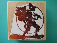 Prilgrim Hunter, Silhouette SATURDAYS ONLY Rubber Stamp