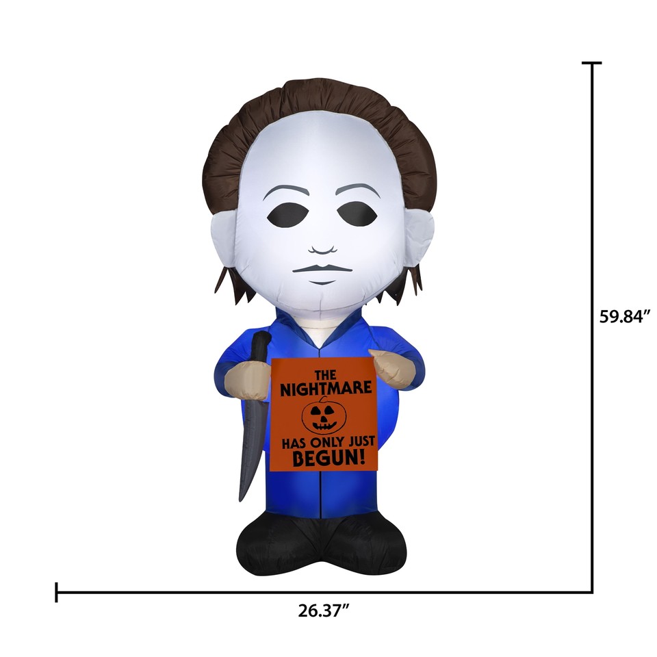 Halloween Michael Myers Airblown Inflatable 5 ft Yard Decor Scary Slasher NEW eBay