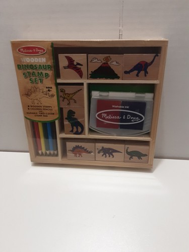 Melissa & Doug Holzstempelset Dinosaurier, NEU
