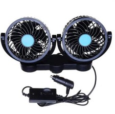 Car Cooling Air Fan 12v Dual Head Car Auto Electric Cooling Air Fan For Rear Sea