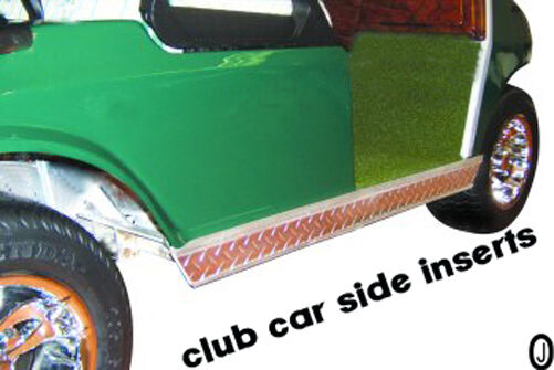 Club Car ds Golf Cart Diamond Plate Rocker panel Inserts & Kick plate – J &  O Carts Parts