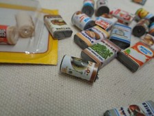 22 piece play food for 1:20 scale doll house 1960s 1970s OLD vintage kitchen old